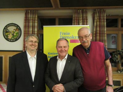 Hr. Fritz Haugg, Dr. Wolfgang Heubisch und Hr. Thomas Ranft